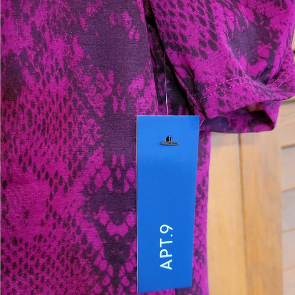 Apt.9 Women's Short Sleeve Cinched Top NWT - Picture 4 of 7